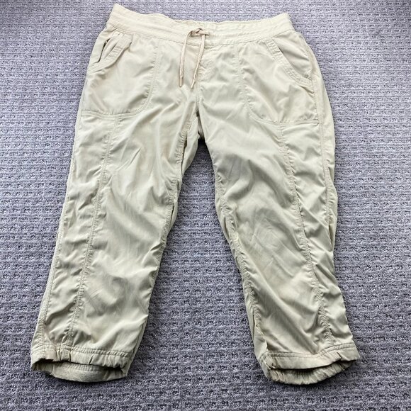 The North Face Women's Joggers Size Extra Large XL Beige Pleated Track Pants - Picture 1 of 16